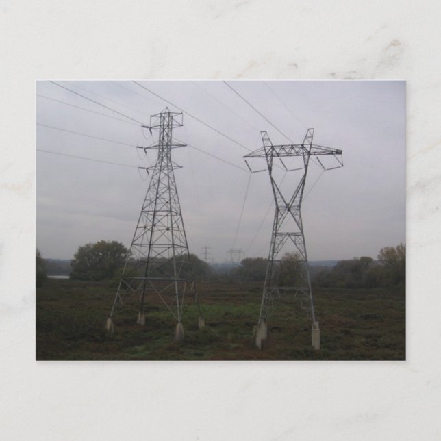 man and woman on mohawk river island postcard (Front)