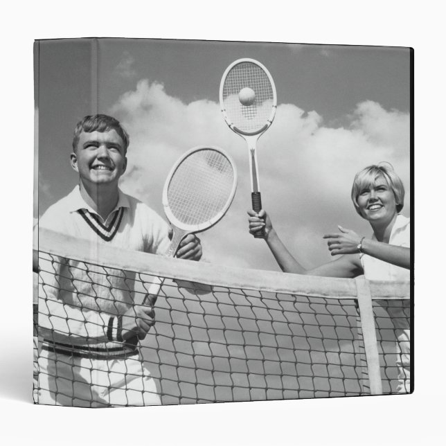 Man and Woman Playing Tennis Binder (Front/Spine)