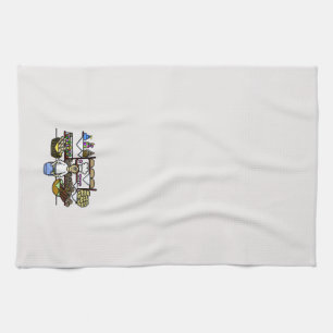 Man At Bakery Counter Kitchen Towels