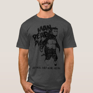 Man Bear Pig Funny Vintage Animal Mens Graphic Tee