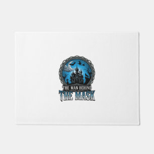 Man Behind Mask Halloween Haunted House Witch_1 Doormat