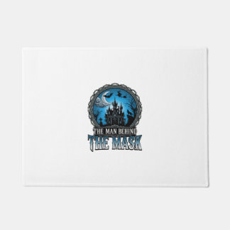 Man Behind Mask Halloween Haunted House Witch_1 Doormat