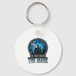 Man Behind Mask Halloween Haunted House Witch_1 Keychain