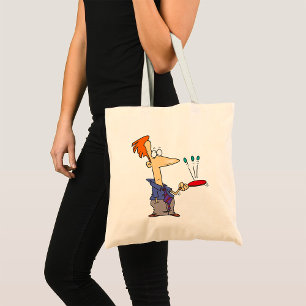 Man Bouncing Balls On A Bat Tote Bag