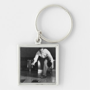 Man Bowling Keychain