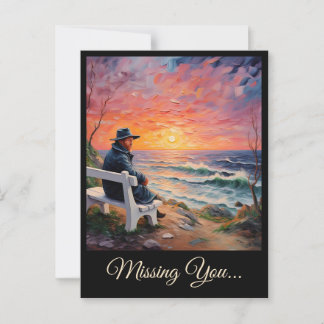 " MAN BY THE SEA " POSTCARD