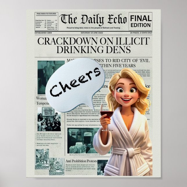 Man cave art poster (Front)