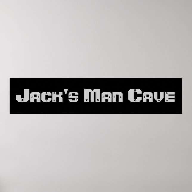 Man Cave Banner Poster (Front)