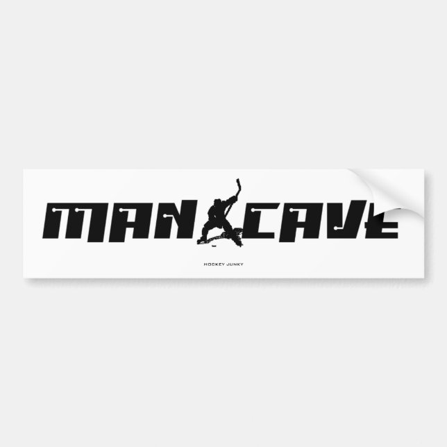 MAN CAVE BUMPER STICKER (Front)