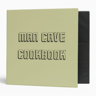 MAN CAVE...COOKBOOK...Avery Binder... Binder