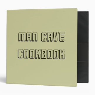 MAN CAVE...COOKBOOK...Avery Binder... Binder