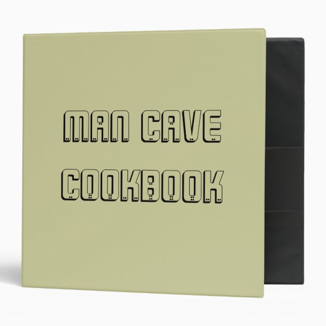 MAN CAVE...COOKBOOK...Avery Binder... Binder (Front/Inside)