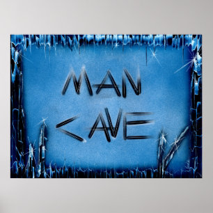 Man Cave Crystal Poster