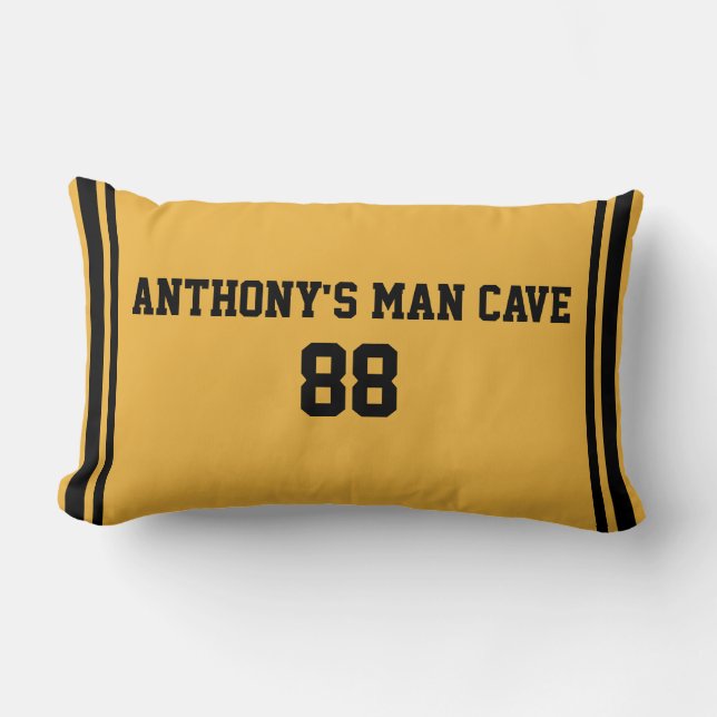 Man Cave Customizable Sports Pillow (Front)