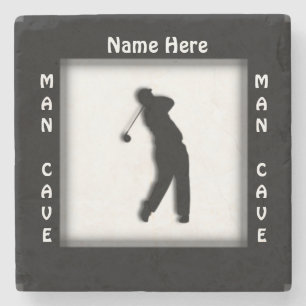 Man Cave CUSTOMIZE Golf Coaster