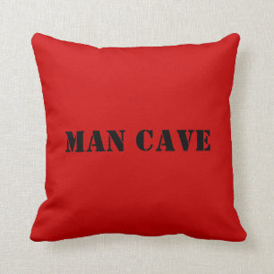 MAN CAVE design Pillow