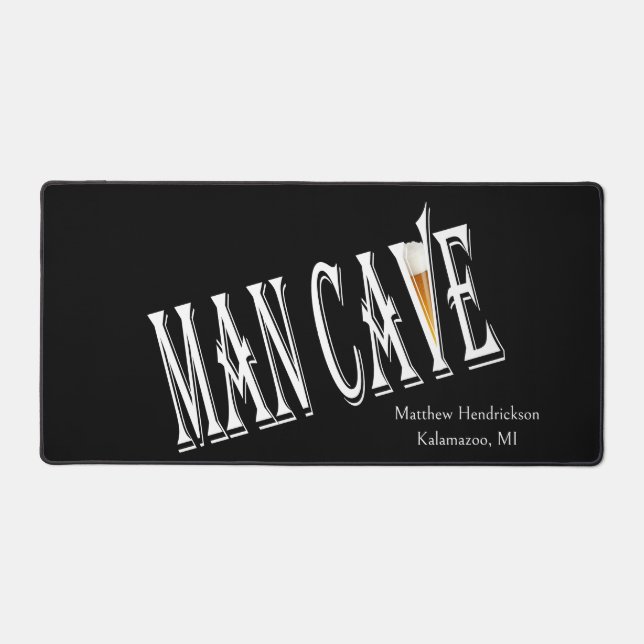 Man Cave Desk Mats Pads (Front)