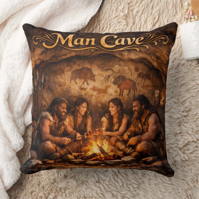 Man cave large luxury cushion (Blanket)