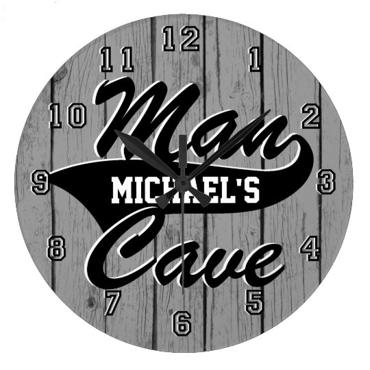 Man Cave Personalize Clocks