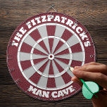 Man Cave Personalized Dartboard<br><div class="desc">Add your family name to create a personalized dartboard,  a great gift for dad,  for your man cave,  or a housewarming gift.</div>