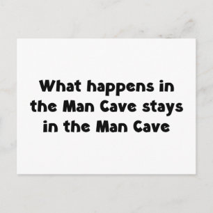 Man Cave Postcard