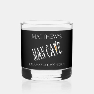 Man Cave Pub Rocks Whisky Glasses Drinkware