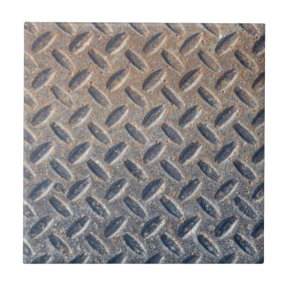 Man Cave Rusty Industrial Diamond CheckerPlate Tile