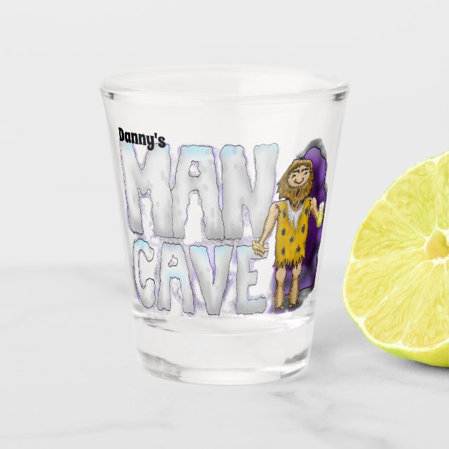 Man Cave Shot Glass (Front)
