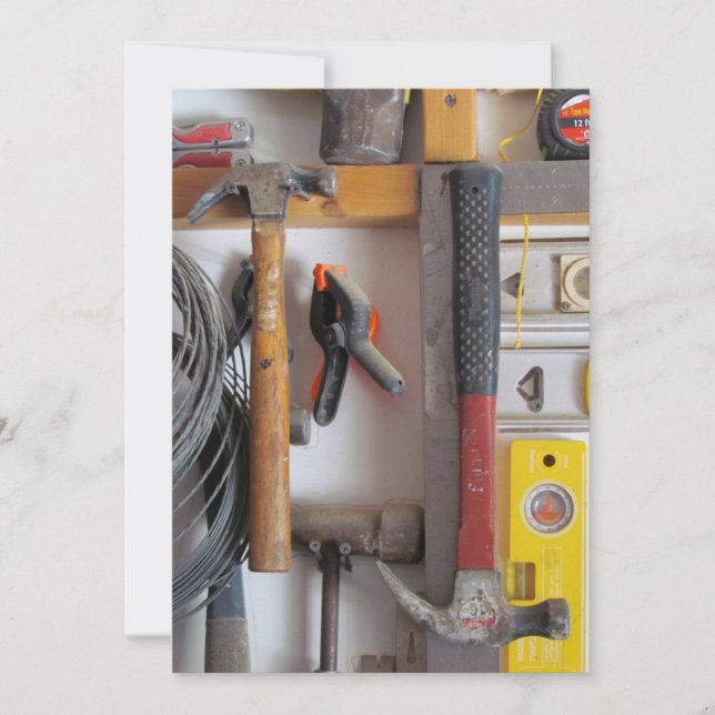 Man Cave - Tools - Father's Day Card (Front)