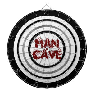 Man Cave White Wood Regulation Dart Board