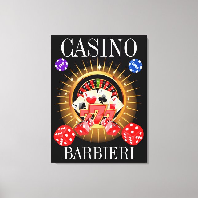 Man Cave Your Casino Canvas Art (Front)