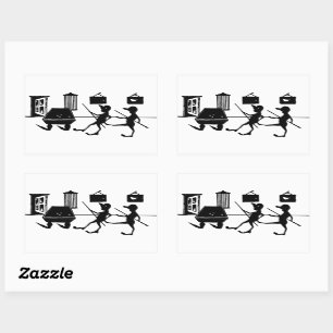 Man Cheating At Pool Billiards Game Art Sticker