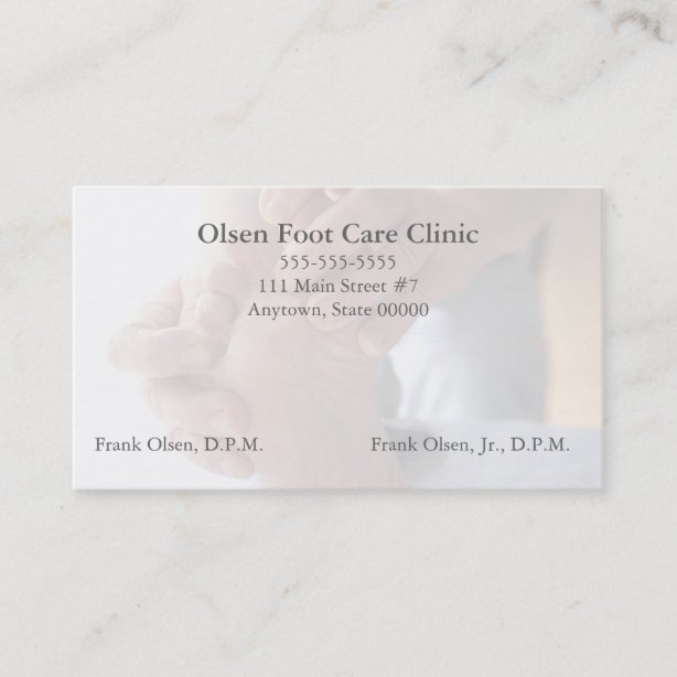 Foot Care Business Cards & Profile Cards Zazzle CA