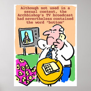 Man Complains by Telephone about TV Broadcast Poster