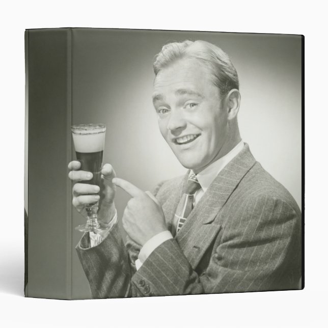 Man Drinking Binder (Front/Spine)