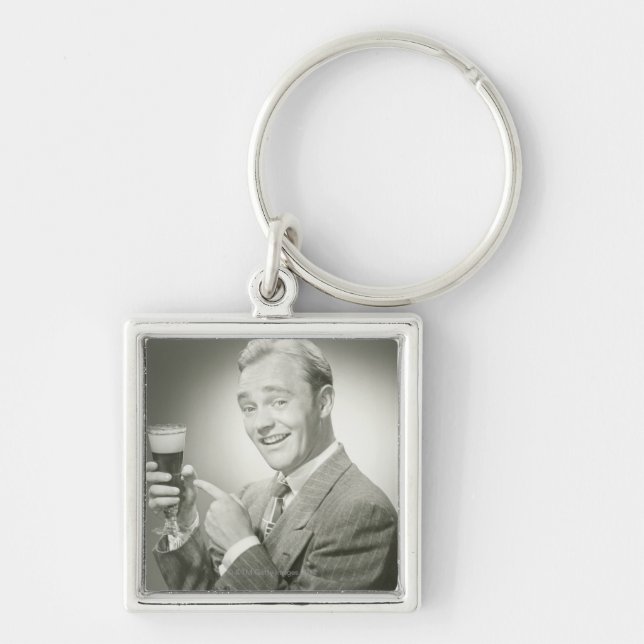 Man Drinking Keychain (Front)