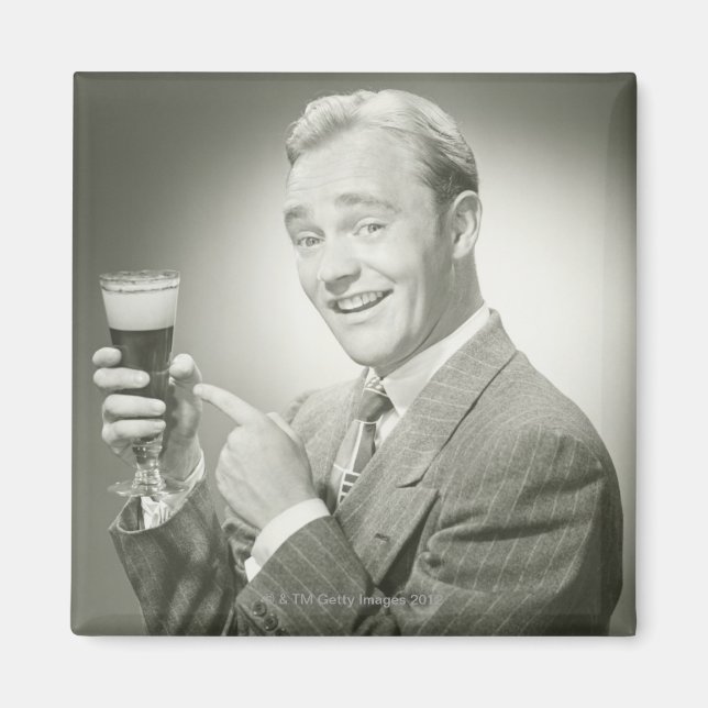 Man Drinking Magnet (Front)