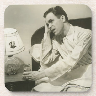 Man Drinking Water Coaster