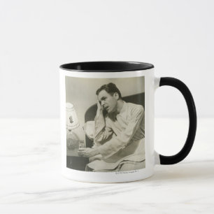 Man Drinking Water Mug