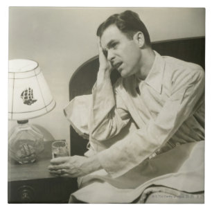 Man Drinking Water Tile