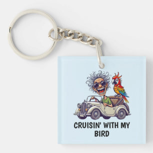 Man Driving Keychain