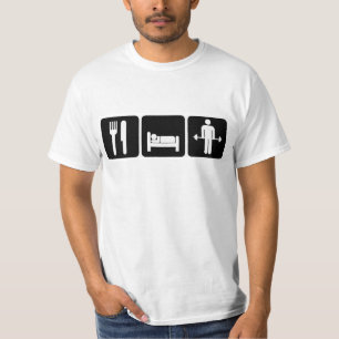Man Eat Sleep Lift Weights T-Shirt