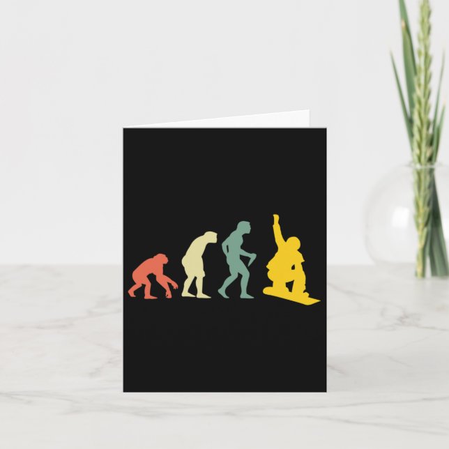 Man Evolution Snowboarder  Card (Front)