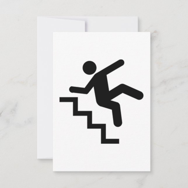 Man Falling Down the Stairs (Front)