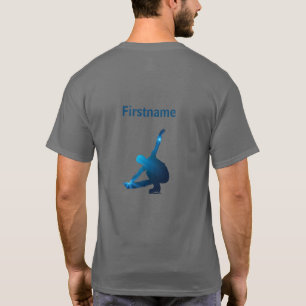 Man Figure skater T-Shirt - Blue star Edge