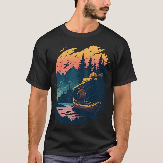 man fishing T-Shirt (Front)