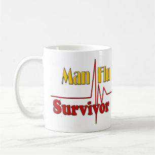 Man Flu Survivor Theme Coffee Mug