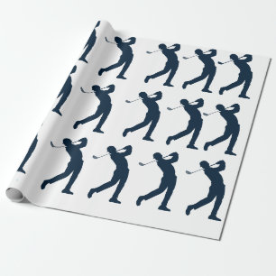 Man Golf Gift Wrapping Paper