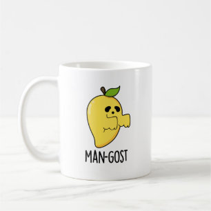 Man-gost Funny Halloween Mango Ghost Pun  Coffee Mug