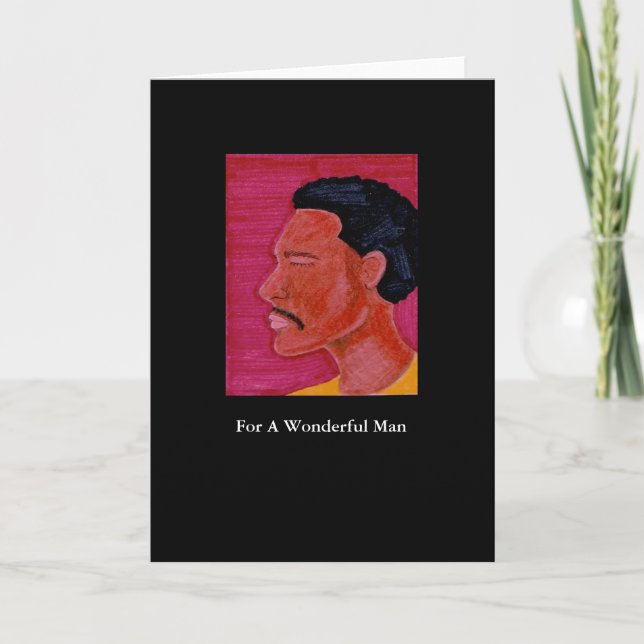 Man Greeting Card (Front)